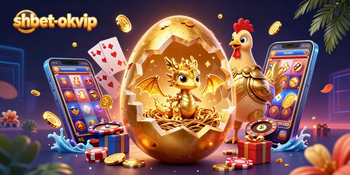 Spin the reels at shbet-okvip and watch the golden dragon emerge alongside poker chips in a vibrant scene.
